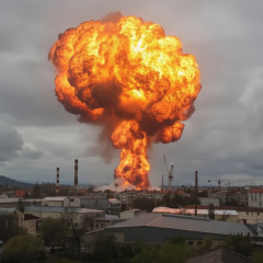 Вибух газової станції в П'ятигорську