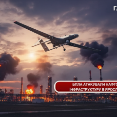 Drone strike on oil station in RF