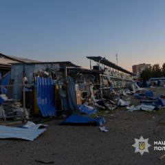 Ракетный удар РФ по центру Прилук: два погибших, 17 раненых