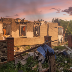 Russian forces hit residential sector in Kharkiv region