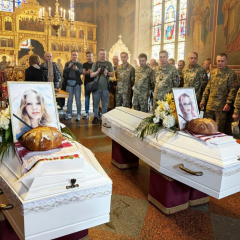 Funeral of sisters Faith and Love in Kyiv