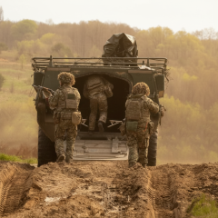 Парад Победы. Украинские военные колонны