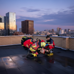 Man fell from the eighth floor