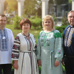 Pension Fund of Ukraine in embroidered shirts