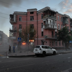 Zelensky on Podil after museum destruction