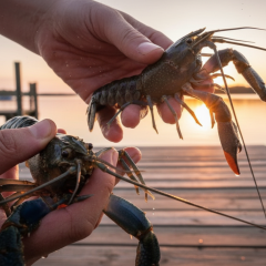 Farmer grows 5 thousand crabs
