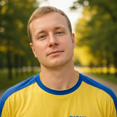 Ukrainian athletes Yevgen Zadorozhniy and Yuriy Orlov