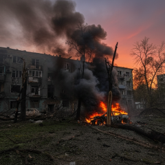 Injured in Kramatorsk under Russian shelling