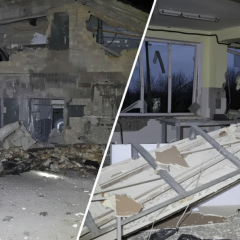 Odessa city center after the attack