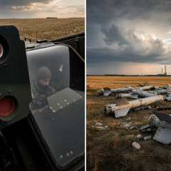 Ukrainian ADS Lima shoots down missiles