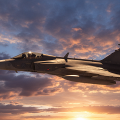 Візуалізація військових літаків Gripen з ракетами Meteor