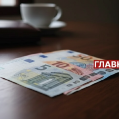Флаг ЄС та гроші на тлі