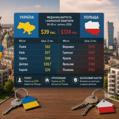 Apartment in Ukraine cheaper than in Poland