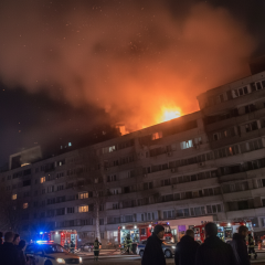 Russian drone crashes into residential building