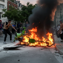Беспорядки на праздновании победы ПСЖ