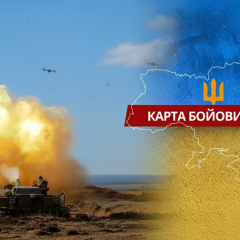 Дроны в воздухе во время боев