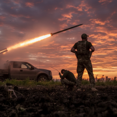 Kyiv under attack by drones, air defense in action