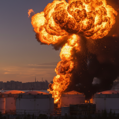 Ukrainian drones strike oil terminal
