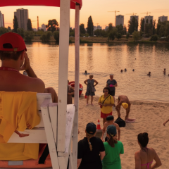 Clean water on Kyiv beaches