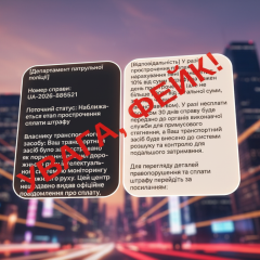 Поліція попередила про фейкові штрафи