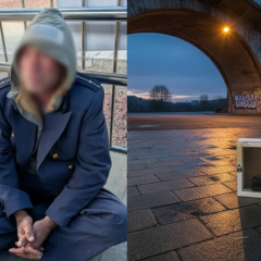 Theft of museum clothing from train