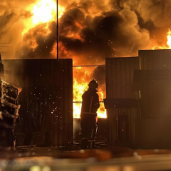 2000 sq m fire in Boryspil district