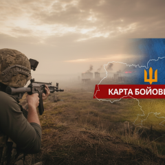 Damaged areas during combat operations