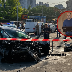 Авария в Киеве: машина в подземном переходе
