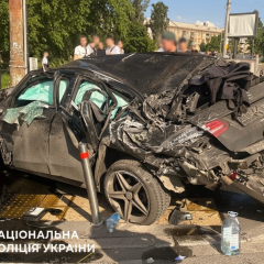 Аварія на переході в Києві