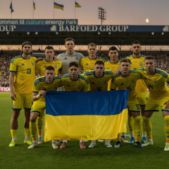 Збірна Данії перемагає команду України