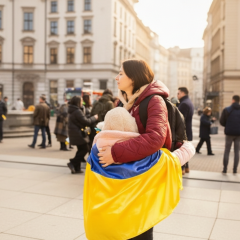 Support for displaced persons and children's homes