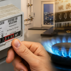 Показання лічильників газу на платіжках
