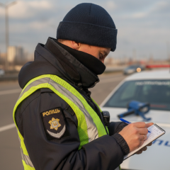 Попередження про штрафи для водіїв категорії B