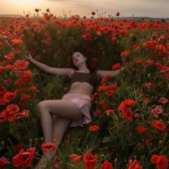 Khrystyna Soloviy trampled the poppy field