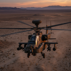Вертольот Apache поблизу Ормузької протоки