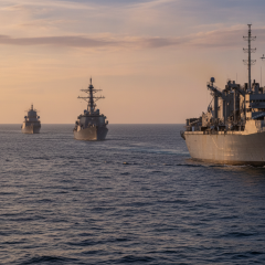 Russian fleet conducts training near NATO