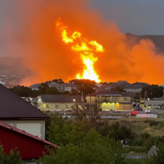 Fire at gas facility in Dagestan