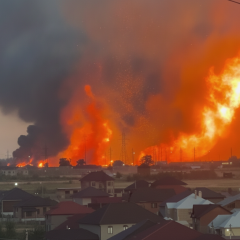 Explosions at gas facilities in Dagestan