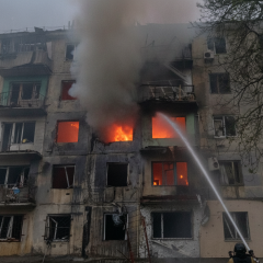 Six Injured in Russian Strike That Destroyed an Apartment Building in Pavlohrad