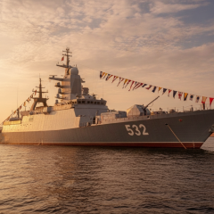 Уничтожение российского корвета 'Бойкий' в Кронштадте