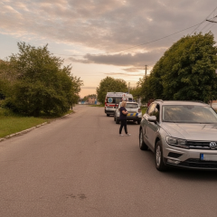 Велосипедист під колесами Volkswagen