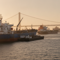 Флаги США и нефтяные насосы