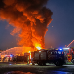 Massive Blaze in Kyiv Region Extinguished After Russian Drone Barrage of 117 Aircraft