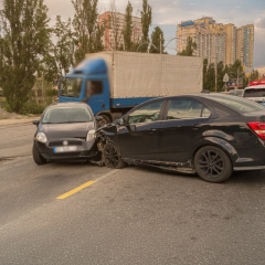 Car accident on Kharkiv highway in Kyiv