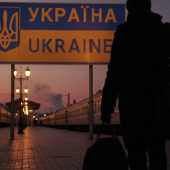 Флаг Украины за границей