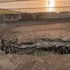 Уничтожение Чонгарского моста оккупантами