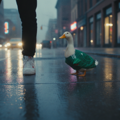 Bird in Mexican jersey: goose or duck?