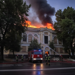 Харьковский художественный музей горел после удара РФ