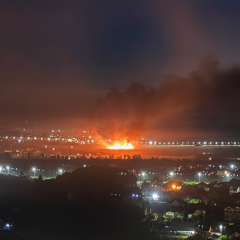 Fire at Russian military center