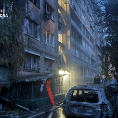 Нічний обстріл в Києві